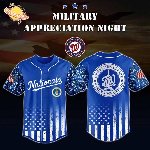 Washington Nationals x US Air Force Appreciation Night Special Edition-3D Baseball Jersey