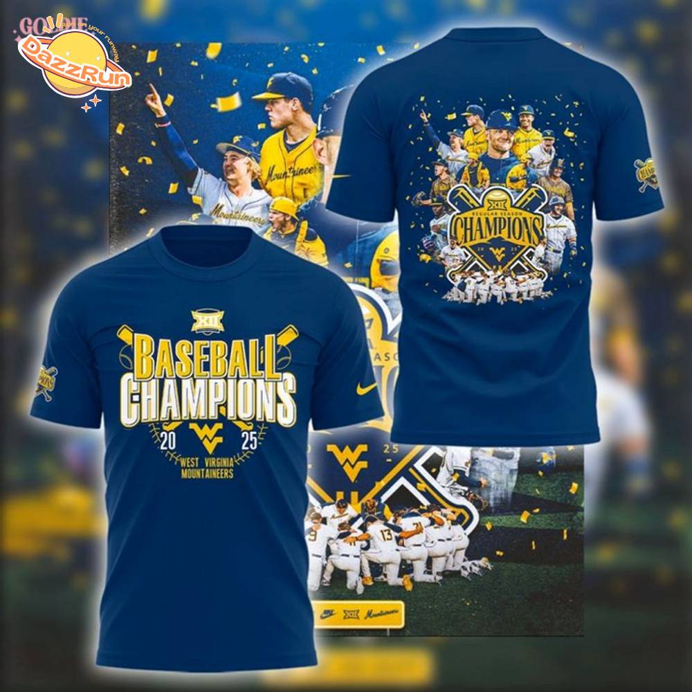 West Virginia Mountaineers Big 12 Champions Teams tshirt West Virginia Mountaineers Big 12 Champions Teams tshirt