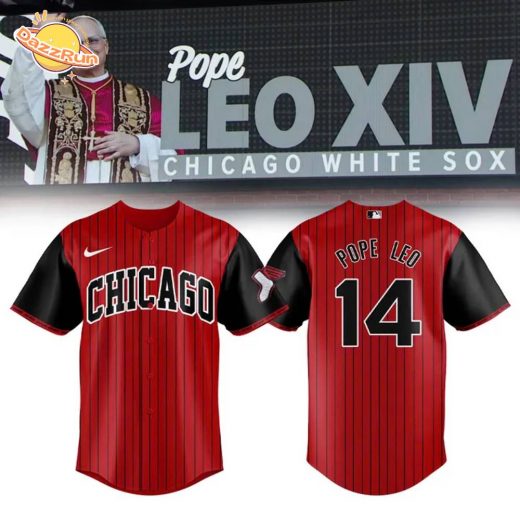 White Sox Pope Leo XIV Red Baseball Jersey