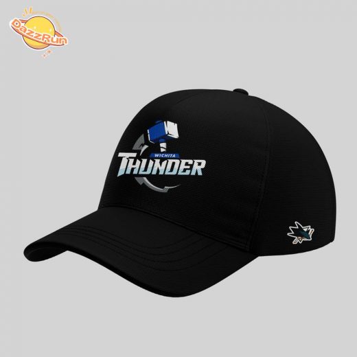 Wichita Thunder Black And White Hockey Jersey 2025 custom name and number