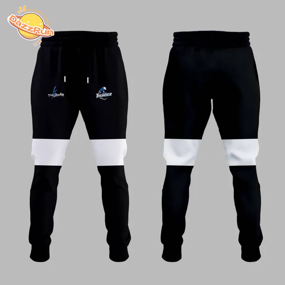 Wichita Thunder Black And White Hockey Jersey 2025 custom name and number Wichita Thunder Black And White Hockey Jersey 2025 custom name and number