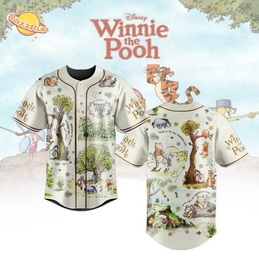 Winnie The Pooh Personalized Baseball Jersey For Fans