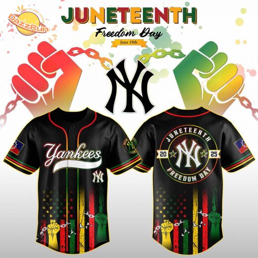 Yankees Freedom Jersey Celebrate Juneteenth with Pride-3D Baseball Jersey