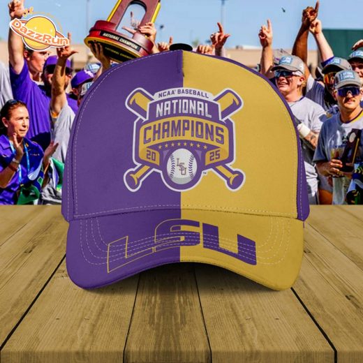 2025 NCAA Men’s College World Series Champions LSU Tigers Baseball Classic Cap For Fans
