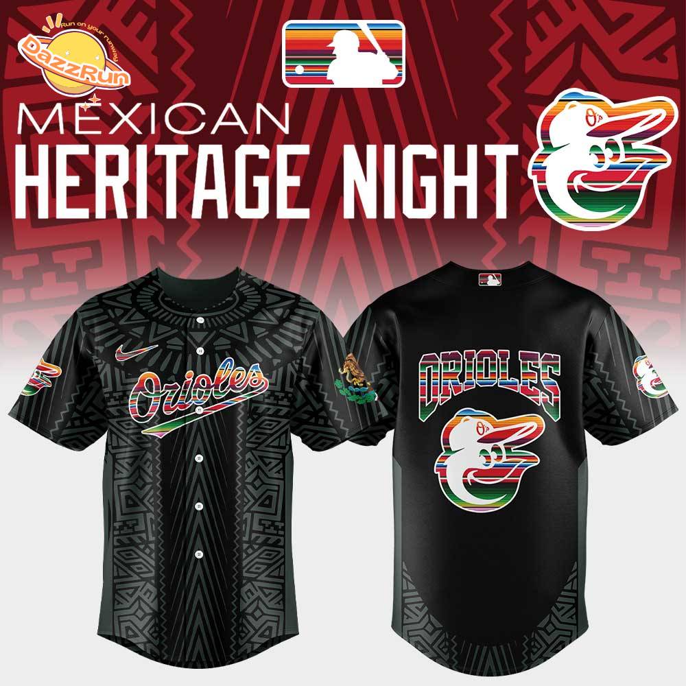 Baltimore Orioles Mexican Heritage Night New Black Jersey Baltimore Orioles Mexican Heritage Night New Black Jersey