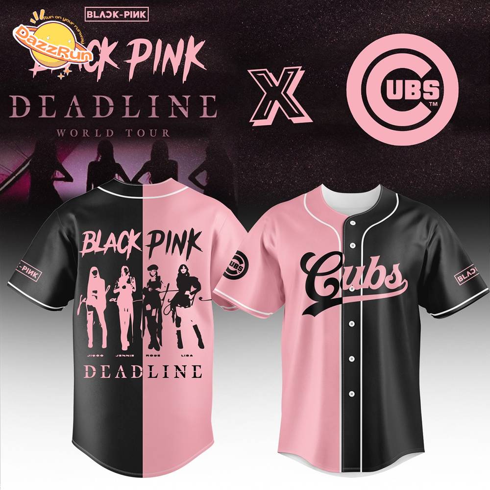 Chicago Cubs x Black Pink Jersey-3D Baseball Jersey Chicago Cubs x Black Pink Jersey-3D Baseball Jersey