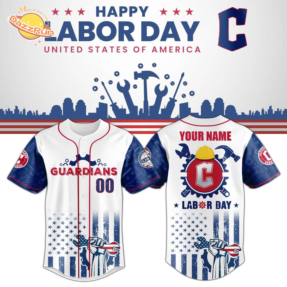 Cleveland Guardians x Labor Day Jersey Limited Edition Custom Name-3D Baseball Jersey Cleveland Guardians x Labor Day Jersey Limited Edition Custom Name-3D Baseball Jersey