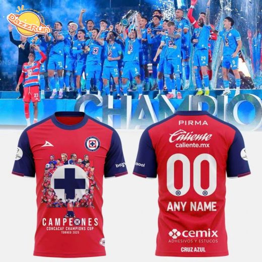 Cruz Azul Campeones Concacaf Champions Cup Torneo 2025 T-Shirt – Custom