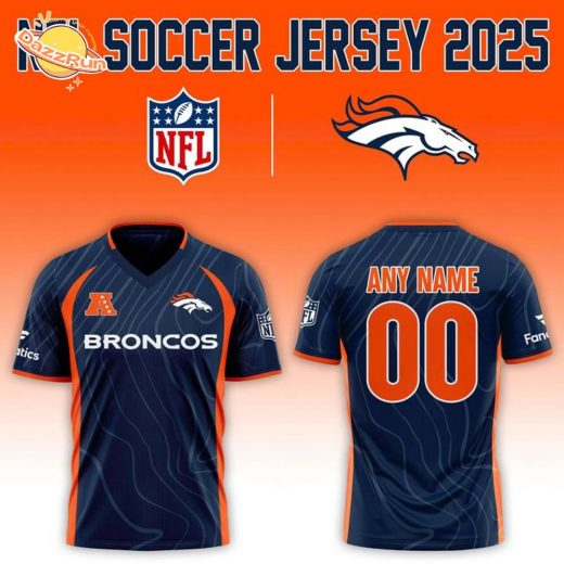 Denver Broncos NFL 2025 “Football x Football” Soccer jersey – Custom