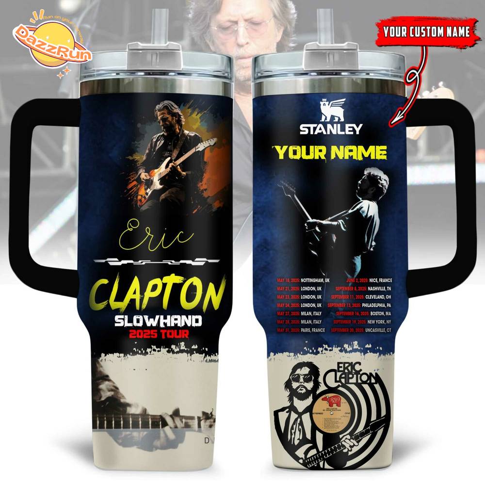 Eric Clapton "Slowhand" 2025 tour tumbler Eric Clapton "Slowhand" 2025 tour tumbler