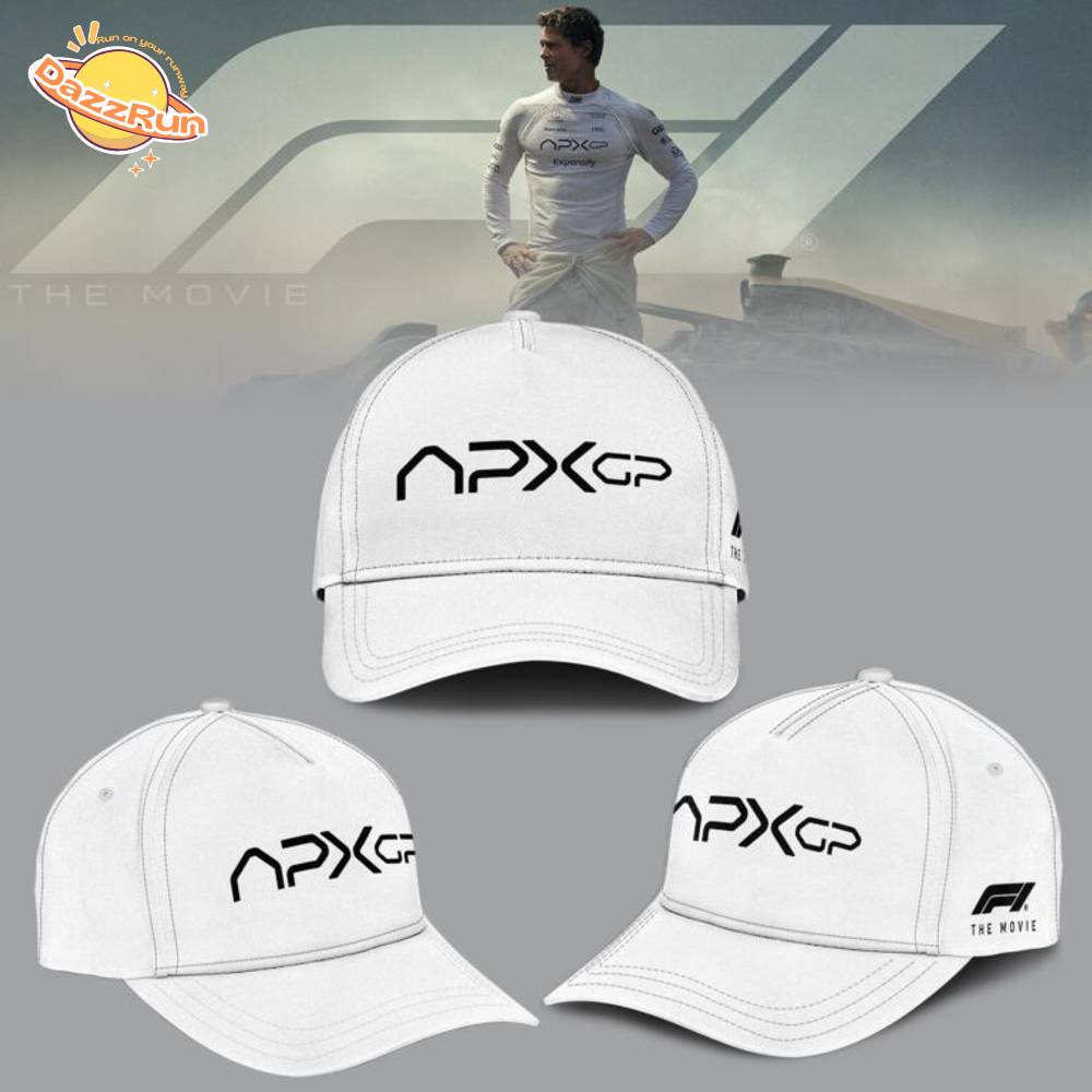 F1 The Movie 2025 APXGP “Prad Pitt” White Polo F1 The Movie 2025 APXGP “Prad Pitt” White Polo