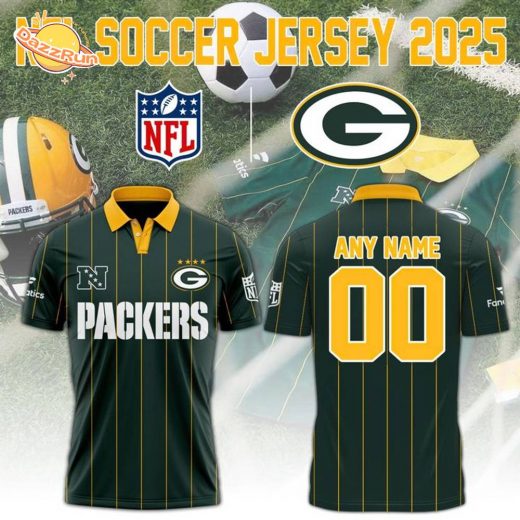 Green Bay Packers NFL 2025 “Football x Football” Soccer Polo- Custom