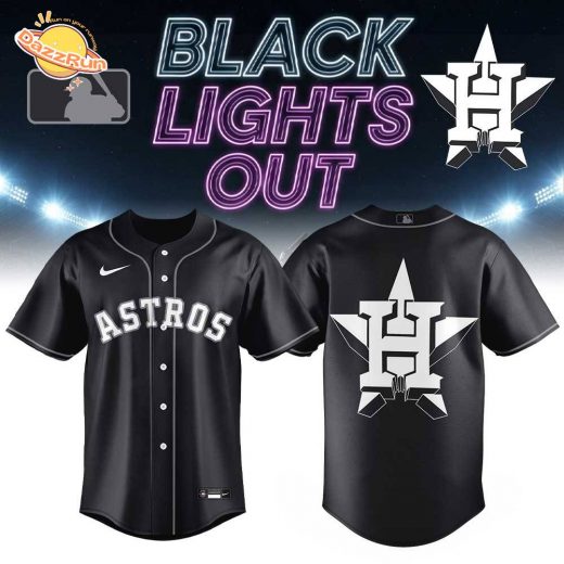Houston Astros Black Lights Out Limited Edition Jersey