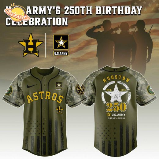 Houston Astros MLB x US ARMY’S 250th Birthday Jersey Editions Limited 2025