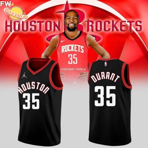 Houston Rockets Jersey – Black – kevin durants – Unisex