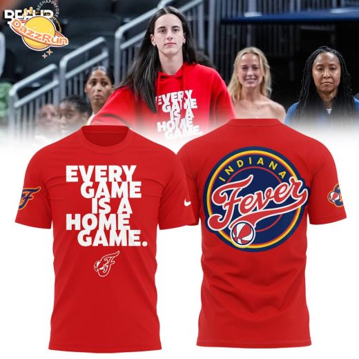 Indiana Fever Every Game Is A Home Game Red Tshirt