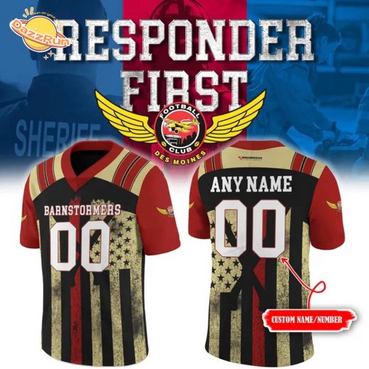 Iowa Barnstormers 2025 First Responders Night Football Jersey