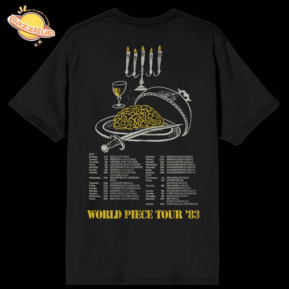 Iron maiden Vintage World Piece Tour Tee Iron maiden Vintage World Piece Tour Tee