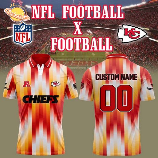 Kansas City Chiefs NFL Football x Football Polo Shirt