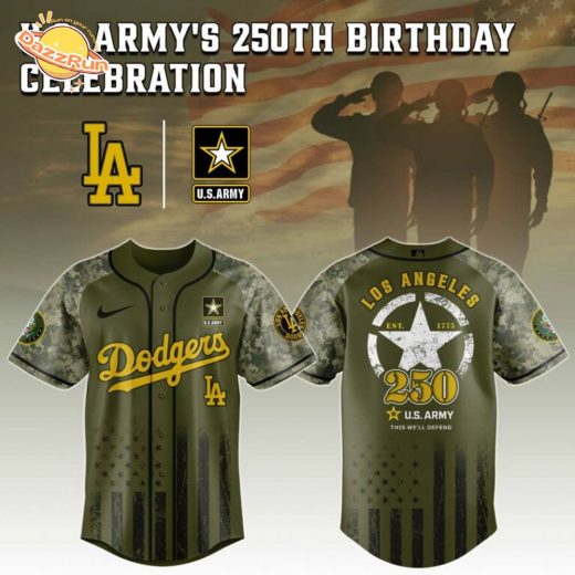LA Dodgers MLB x US ARMY’S 250th Birthday Jersey Editions Limited 2025