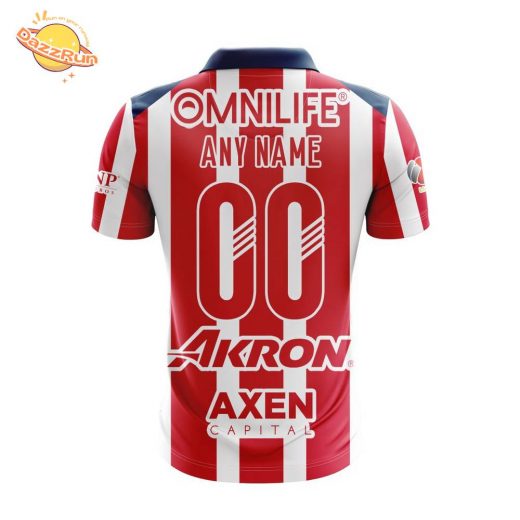 LIGA MX Chivas Guadalajara Personalized 2026 Home Design Polo