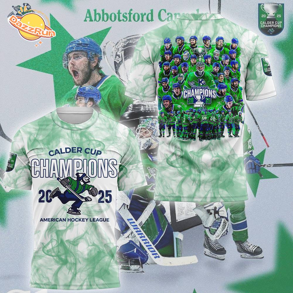 Limited Edition Ab Canucks 2025 Calder Cup Champions Tshirt New Design Limited Edition Ab Canucks 2025 Calder Cup Champions Tshirt New Design
