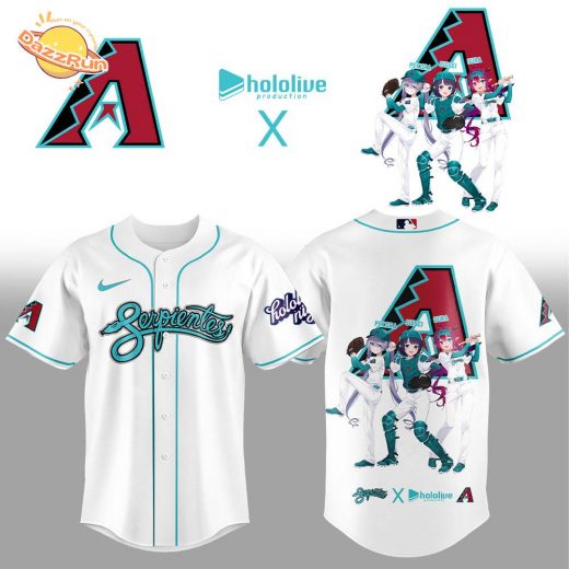 Limited Edition Arizona Diamondbacks Hololive Night Collaboration Jersey