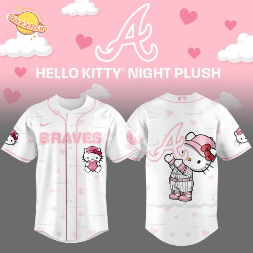 Limited Edition Atlanta Braves x Hello Kitty Night Plus Jersey