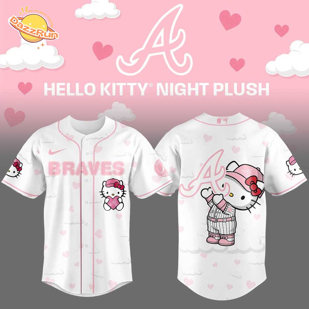 Limited Edition Atlanta Braves x Hello Kitty Night Plus Jersey Limited Edition Atlanta Braves x Hello Kitty Night Plus Jersey
