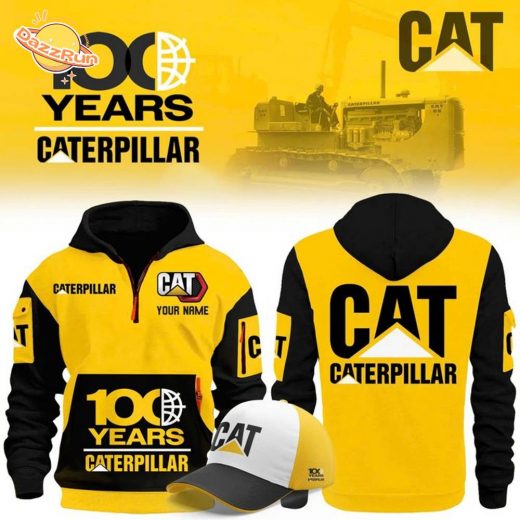 Limited Edition CAT 100 Years H115 Yellow Hoodie 2025