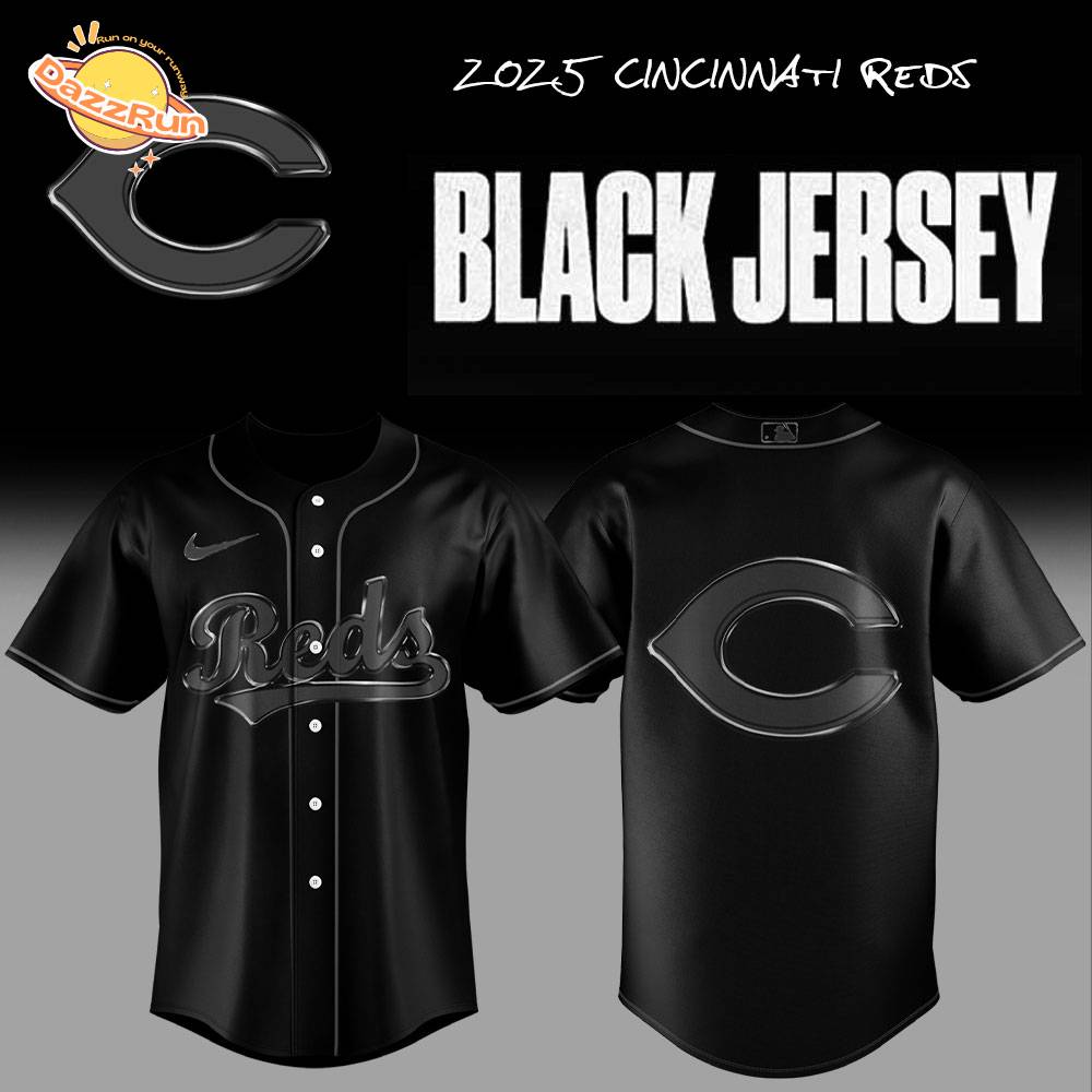 Limited Edition Cincinnati Reds Back In Black Jersey Limited Edition Cincinnati Reds Back In Black Jersey