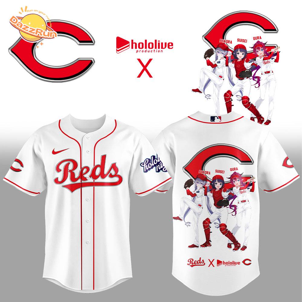 Limited Edition Cincinnati Reds Hololive Night Collaboration Jersey Limited Edition Cincinnati Reds Hololive Night Collaboration Jersey