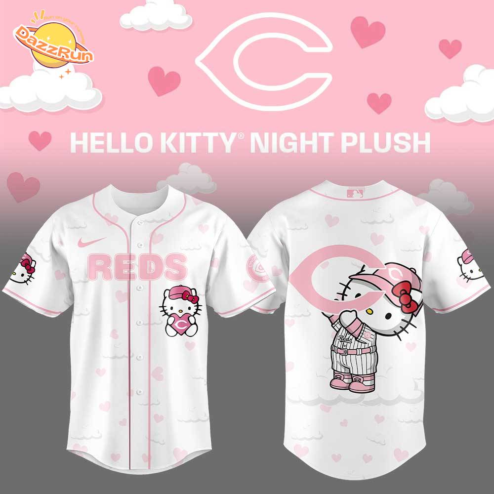 Limited Edition Cincinnati Reds x Hello Kitty Night Plus Jersey Limited Edition Cincinnati Reds x Hello Kitty Night Plus Jersey
