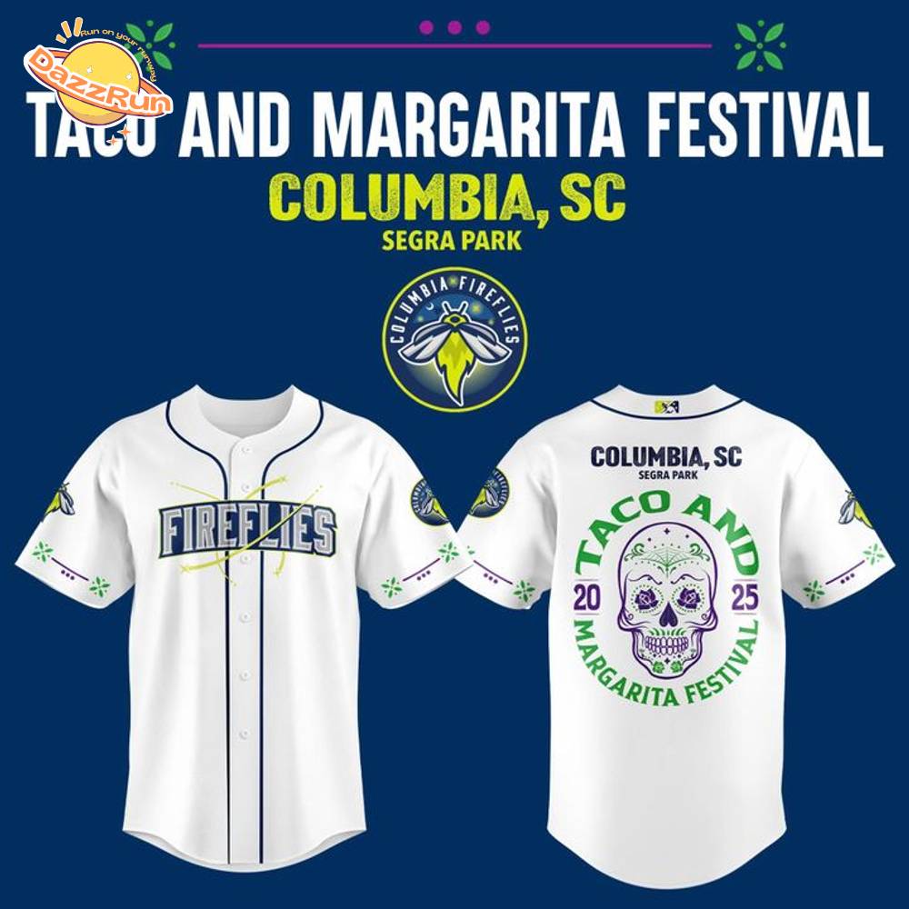 Limited Edition Columbia Fireflies Margarita Festival Jersey 2025 Limited Edition Columbia Fireflies Margarita Festival Jersey 2025