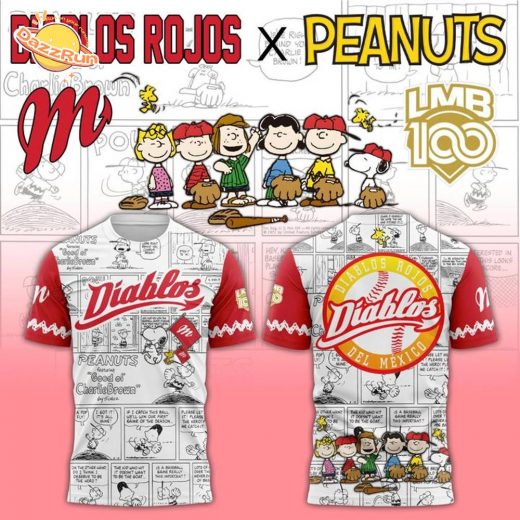 Limited Edition Diablos Rojos del Mexico x Peanuts T-Shirt 2025