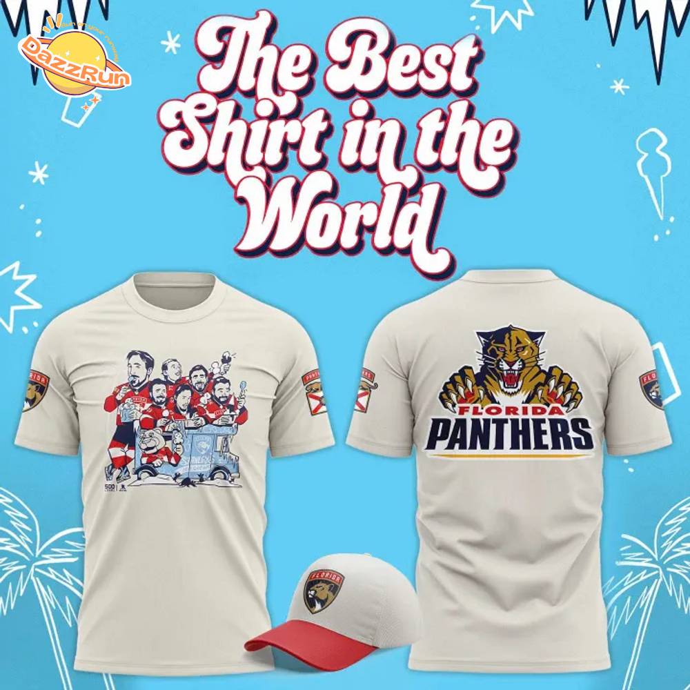 Limited Edition Florida Panthers Ice Cream Scoops Graphic Tee Limited Edition Florida Panthers Ice Cream Scoops Graphic Tee