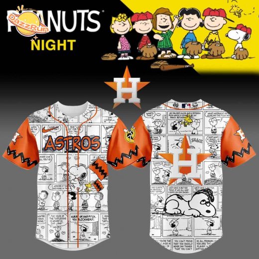 Limited Edition Houston Astros 75th Anniversary of Peanuts Plus Jersey