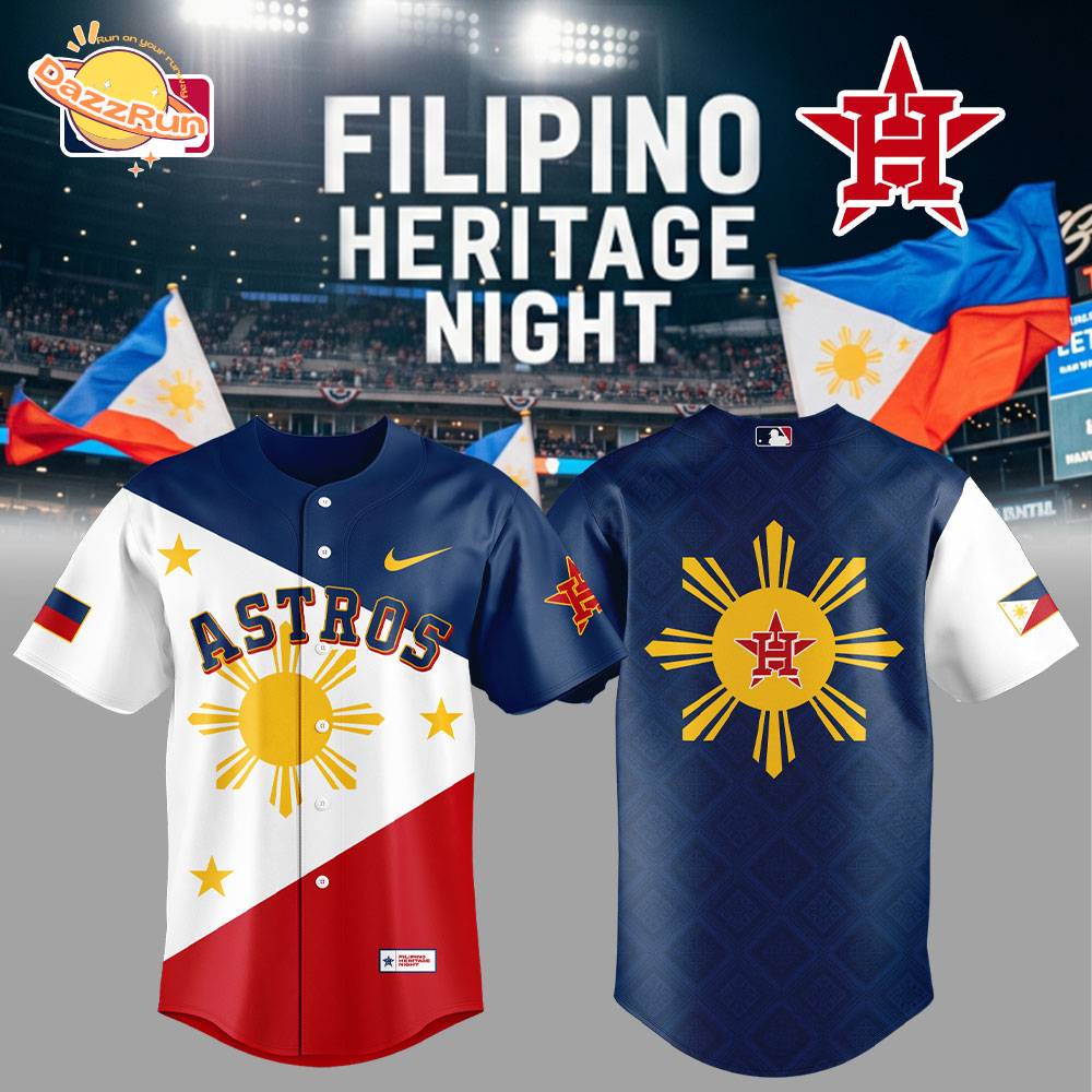 Limited Edition Houston Astros Celebrating Filipino Heritage Night Jersey Limited Edition Houston Astros Celebrating Filipino Heritage Night Jersey