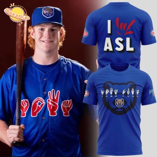Limited Edition Iowa Cubs x American Sign Language Night 2025 tshirt