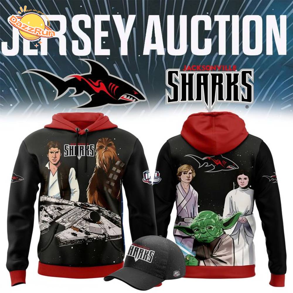 Limited Edition Jacksonville Sharks X Star Wars Night Hoodie 2025 Limited Edition Jacksonville Sharks X Star Wars Night Hoodie 2025