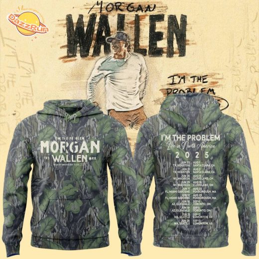 Limited Edition Morgan Wallen x Houston Texans Tour 2025 Camo Hoodie