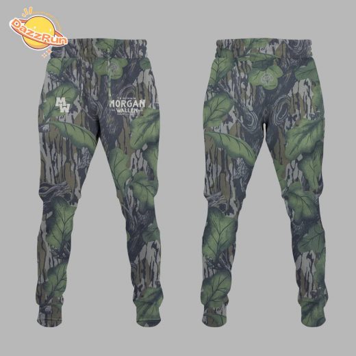 Dazzrun2FLimited Edition Morgan Wallen x Houston Texans Tour 2025 Camo Hoodie 3