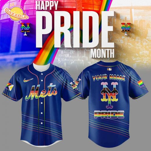 Limited Edition New York Mets Happy Pride Month Blue Jersey Custom Name For Fans