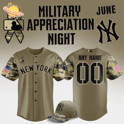 Limited Edition New York Yankees Military Appreciation Night 2025 Baseball Jersey
