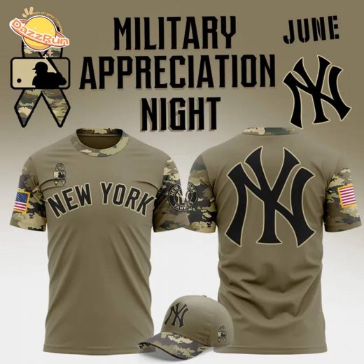 Limited Edition New York Yankees Military Appreciation Night 2025 T-shirt