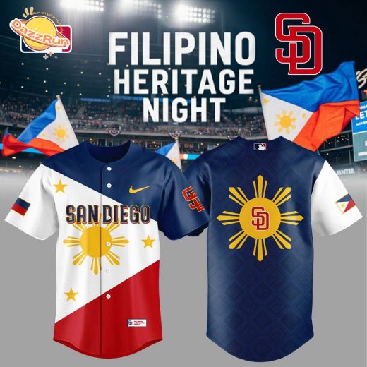 Limited Edition San Diego Padres Celebrating Filipino Heritage Night Jersey