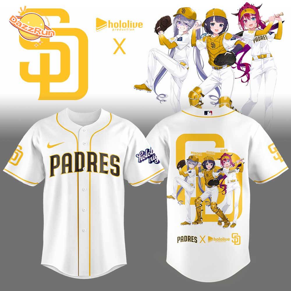 Limited Edition San Diego Padres Hololive Night Collaboration Jersey Limited Edition San Diego Padres Hololive Night Collaboration Jersey