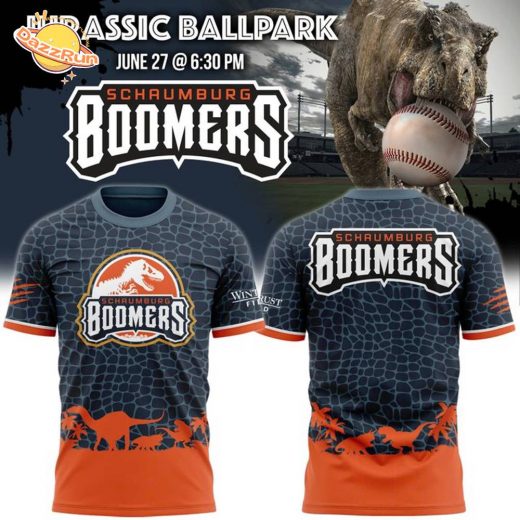 Limited Edition Schaumburg Boomers Jurassic Ballpark T-Shirt 2025