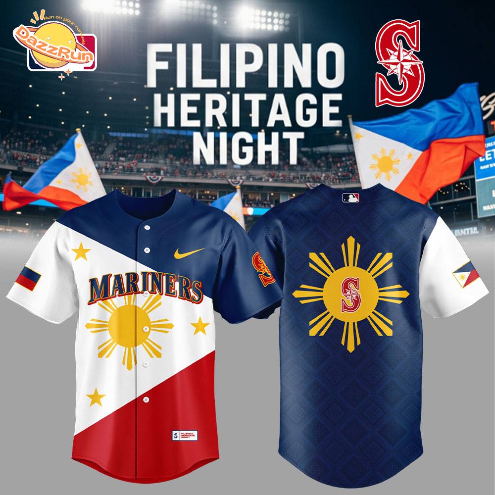 Limited Edition Seattle Mariners Celebrating Filipino Heritage Night Jersey Limited Edition Seattle Mariners Celebrating Filipino Heritage Night Jersey