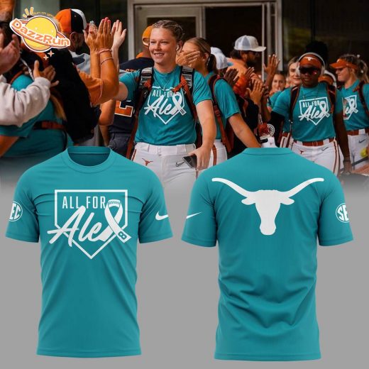 Limited Edition Texas Softball ‘All For Alex’ 2025 Blue Tshirt